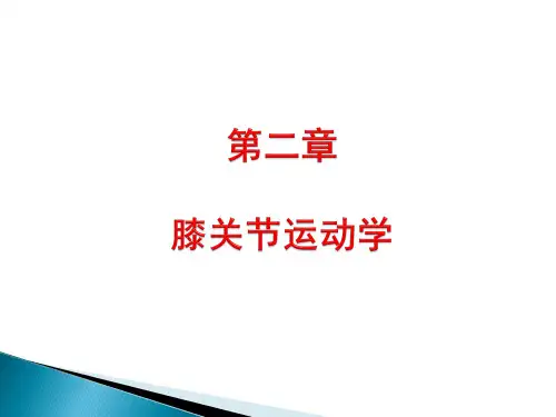 膝关节运动学