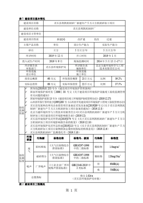 环境影响评价报告公示：凯机制砂环评报告-16页精选文档