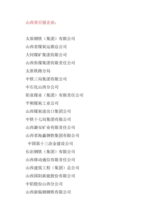 百强企业
