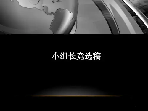 组长竞选ppt课件