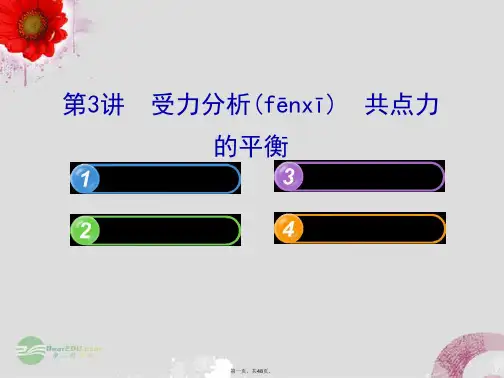 高中物理 2.3受力分析 共点力的平衡课件 沪科版