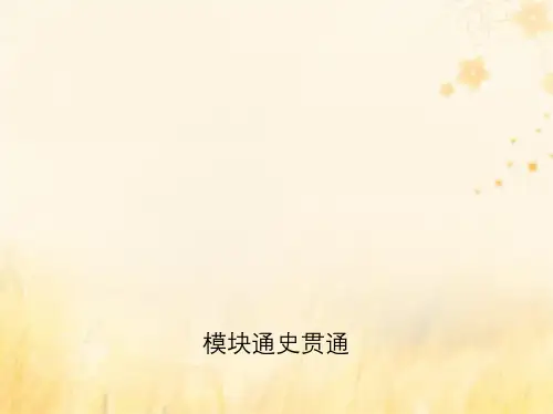 (新课标)2019年高考历史二轮专题高频命题点突破_模块三 中国近代篇模块通史贯通课件