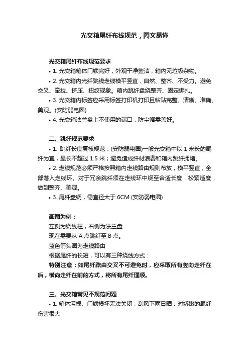 光交箱尾纤布线规范，图文易懂
