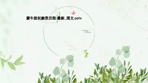 蒙牛股权融资历程-最新_图文