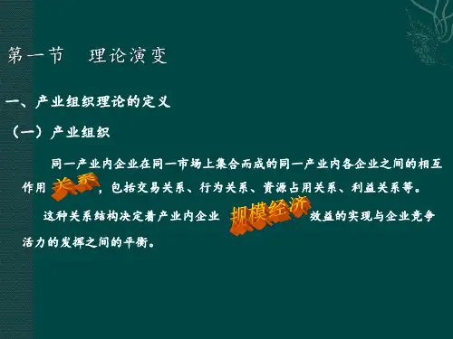 产业经济学第二章PPT课件