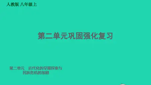 八年级历史上册第2单元近代化的早期探索与民族危机的加剧巩固强化复习习题课件新人教版ppt