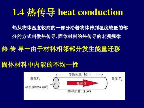 材料物理性能：1.4 热传导 heat conduction