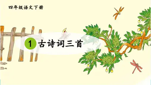 最新部编版小学语文四年级下册古诗词三首《宿新市徐公店》精品ppt教学课件
