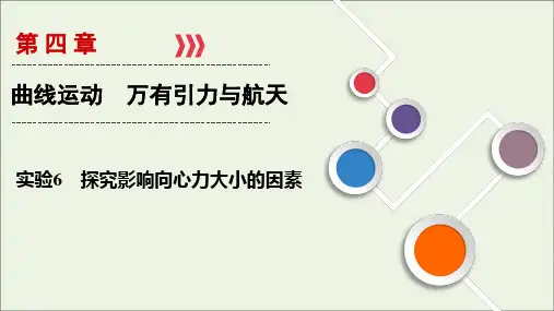 (山东专用)2021高考物理一轮复习实验6探究影响向心力大小的因素课件