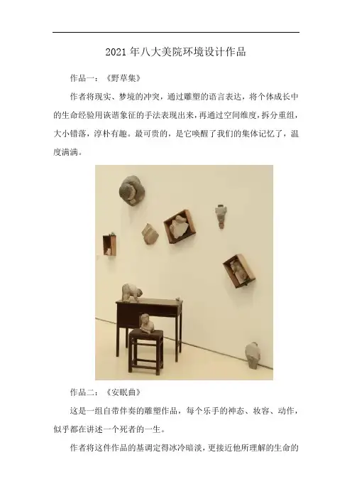 2021年八大美院环境设计作品