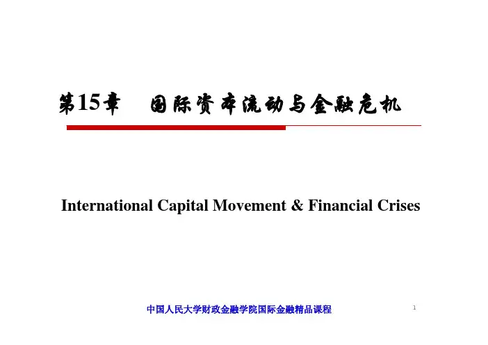 人大经济金融课件_国际金融(第二版)chapter15