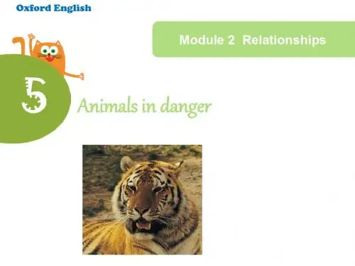 牛津上海版(三起)六年级上册英语《5 Animals in danger》课件