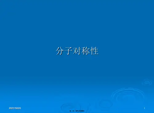 分子对称性PPT课件