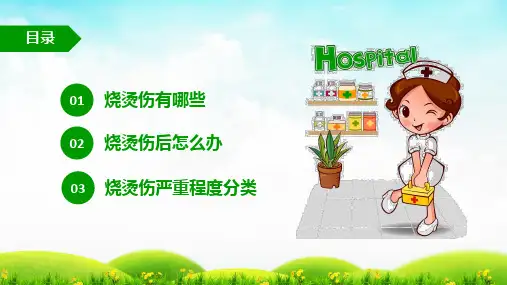 儿童急救小知识轻度烧伤烫伤后怎么办PPT授课课件
