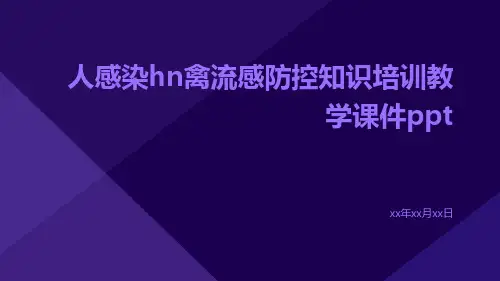 人感染HN禽流感防控知识培训教学课件