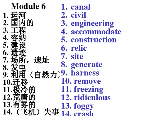 外研版 必修三  Module 6  知识点(共18张PPT)