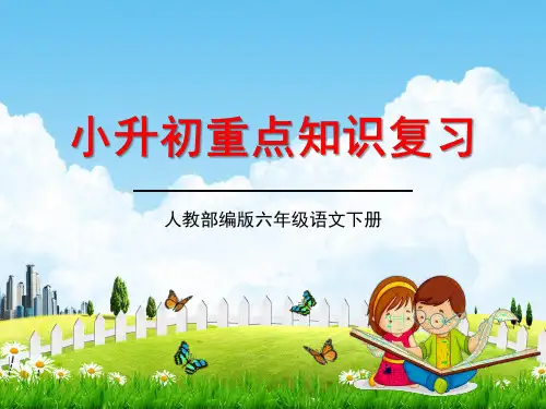 人教部编版小升初语文《重点知识点复习》精品教学课件PPT优秀课件