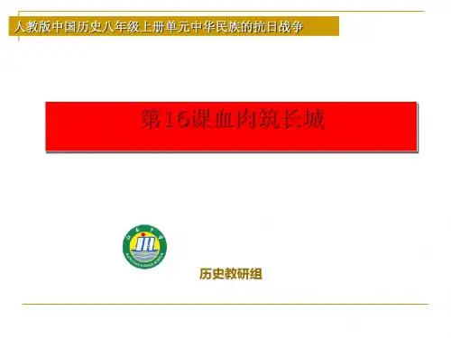 血肉筑长城PPT课件16