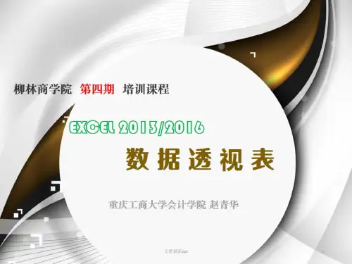 EXCEL数据透视表(图片)ppt课件