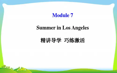 外研版八年级Module 7 Summer in Los Angeles课件(104张)