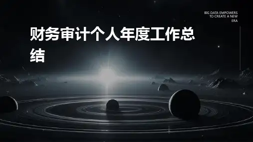 财务审计个人年度工作总结PPT