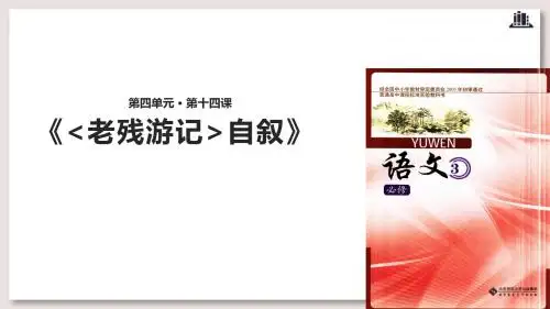 北师大版高中语文必修3课件 老残游记课件自叙