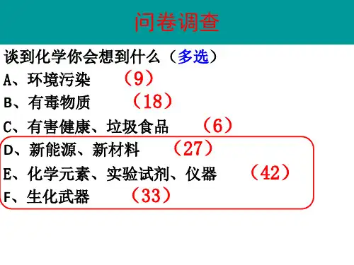 鲁教版初中化学九年级全册 第一节化学真奇妙课件(27张PPT)