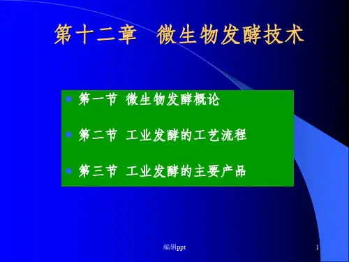 《微生物发酵》PPT课件