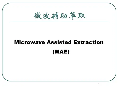 微波萃取技术.
