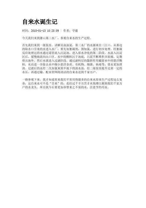 自来水诞生记
