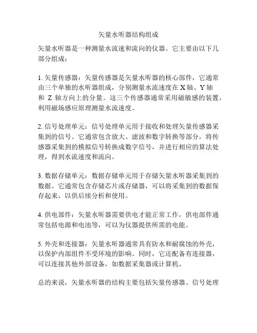 矢量水听器结构组成