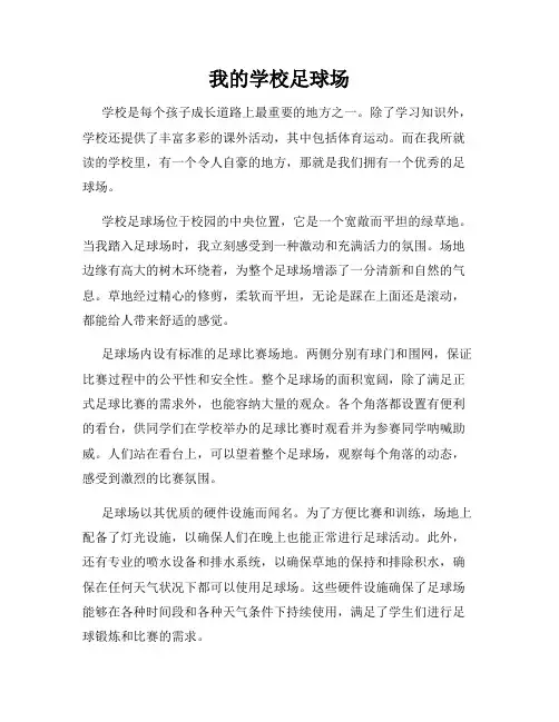我的学校足球场