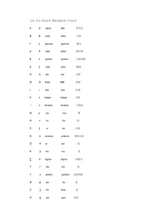 高等数学中特殊符号的读法及功能