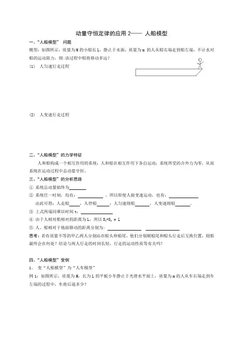 人船模型