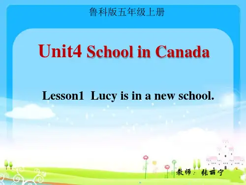 鲁科版五年级上册Unit4教学课件