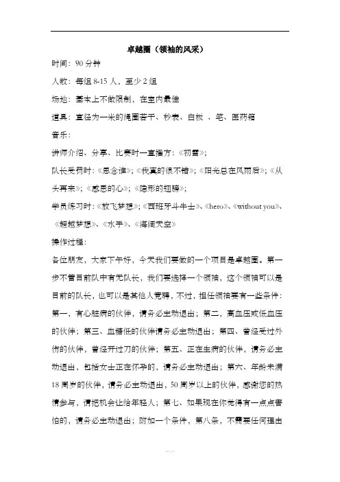 卓越圈(领袖风采)