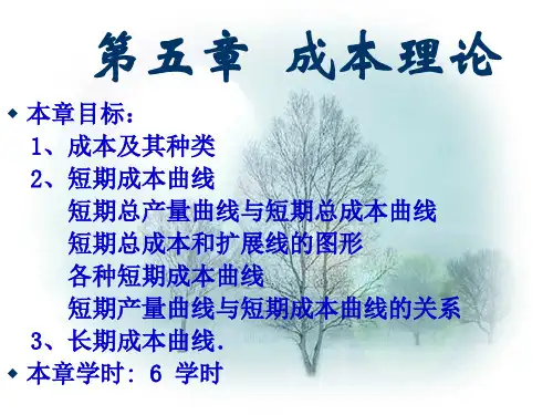 72第五章 成本理论PPT课件