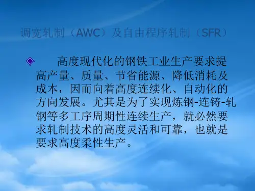 热连轧带钢生产培训课件