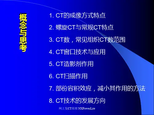 网上发CT原理 NXPowerLite ppt课件