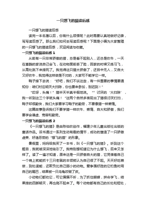 一只想飞的猫读后感