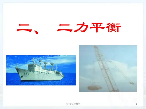 人教版八年级物理下 二力平衡课件