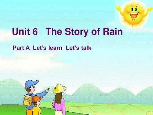 人教PEP版英语六上《unit 6 the story of rain》Part A   Let’s talkPPT课件