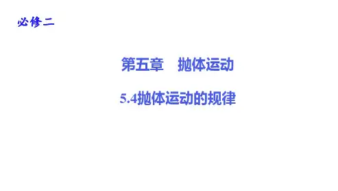 抛体运动的规律—【新教材】人教版高中物理必修第二册教学课件