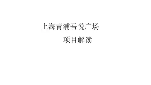 上海青浦吾悦广场项目