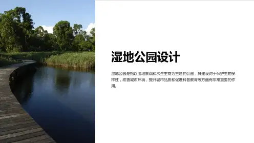 建筑课件-湿地公园设计