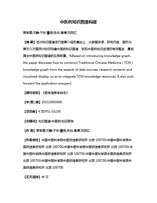 中医药知识图谱构建