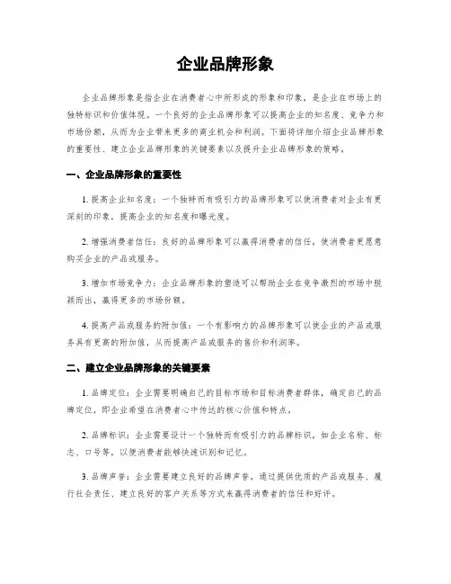 企业品牌形象