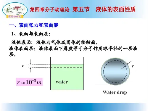 液体的表面性质