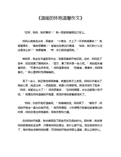  《温暖的怀抱温馨作文》