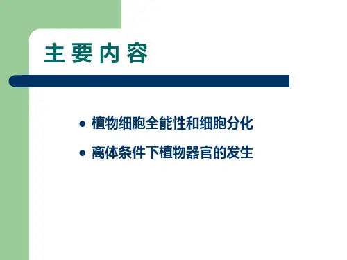 第三章植物组织培养的基本原理ppt课件
